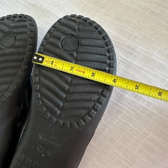 Crocs Kadee II Flip Flop Sandals Black Womens Size 10 Comfortable lightweight - Picture 3 of 4